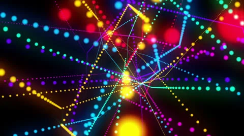 Disco glow dotes Stock Footage 25845887