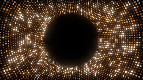 Disco gold lights background glitter abstract Vídeo Stock 345972724