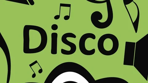 Disco green color Stock Footage 92582067