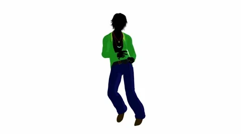 Disco guy dancing Stock Footage 1103362