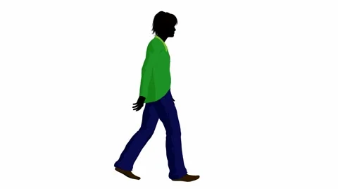 Disco guy walking Stock Footage 1103358