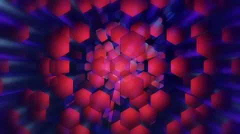 Disco hexagonal stick Stock-Footage 46734365