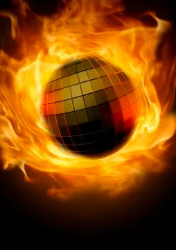 Disco inferno Illustrazione stock