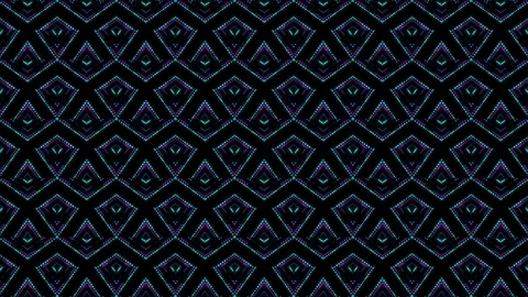 Disco kaleidoscopes background with animated glowing neon colorful lines and Video stock 80092790