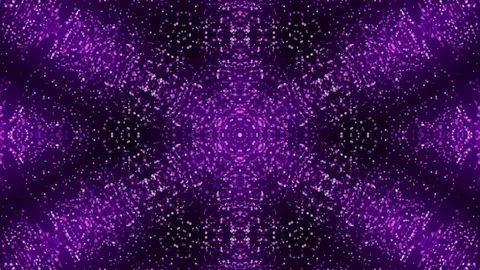 Disco kaleidoscopes background with animated glowing neon colorful lines and geo Stock Footage 88401108