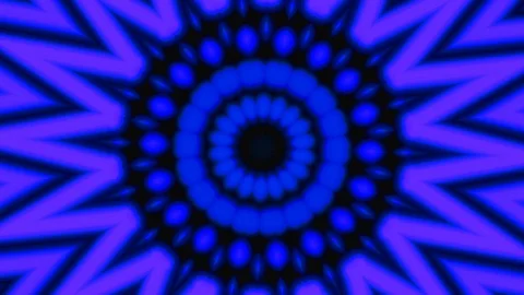 Disco kaleidoscopic VJ background neon lights, fast moving, for party or concert Vídeo Stock 127753428