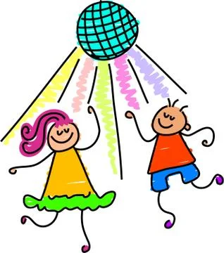 Disco Kids Stock-Illustration