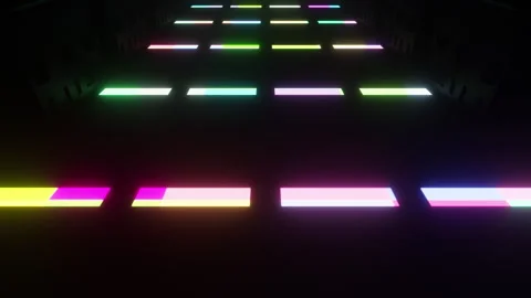 Disco Lamps Tunnel Loop Stock Footage 319760123
