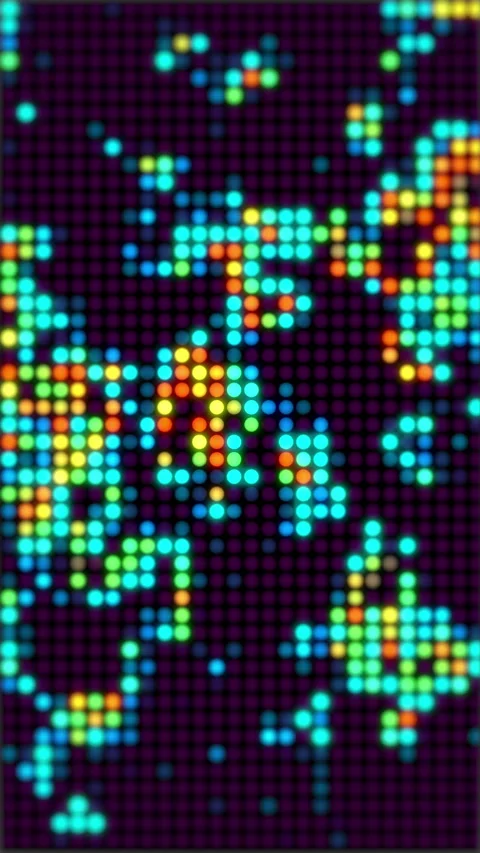 Disco LED lights background. Flicker neon lights Stock-Footage 327679410