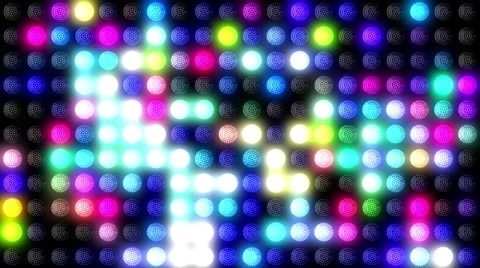 Disco LED Wall Stock Footage 43331253