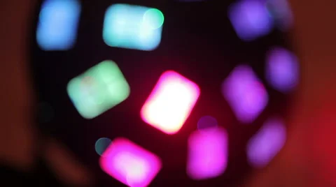 Disco Light with Bokeh Stock Footage 61184896