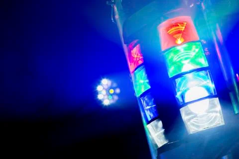 Disco light close up Foto stock