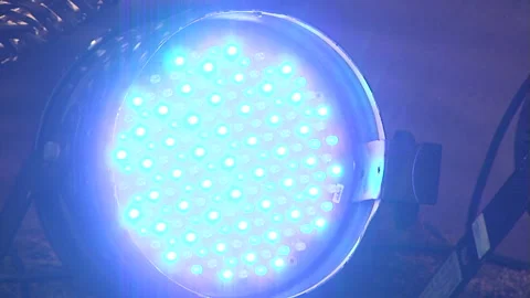 Disco light party round different colors 스톡 동영상 290943934