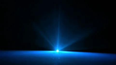 Disco Light Ray front with visible Particles Stock Footage 21914886