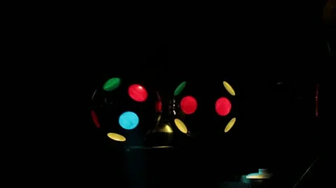 Disco lighting fireball Stock Footage 14808498