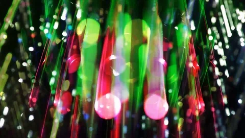Disco lights background timelapse with colorful flash animation Stock Footage