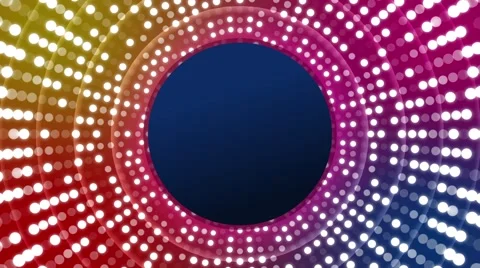 Disco lights with circles Stock Footage 45880415