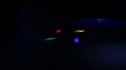 Disco Lights in dark room.  Stock Footage 56445539
