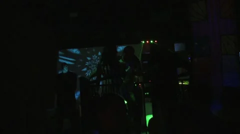 Disco lights flashing Stock Footage 45525076