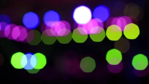 Disco lights out of focus. Abstract bokeh. 스톡 동영상 81880610