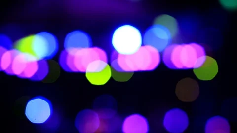 Disco lights out of focus. Abstract bokeh. Stock Footage 82914721