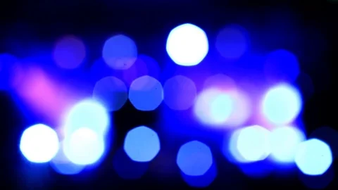 Disco lights out of focus. Abstract bokeh. Stock Footage 83333407
