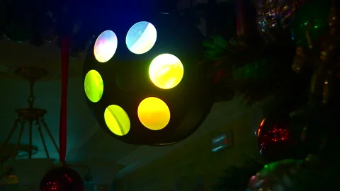 Disco lights Shine and move Stock Footage 103575790