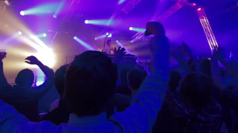 Disco Lightshow During a Dance Event Stock Footage 24701901