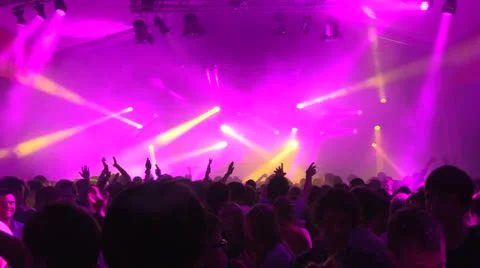 Disco Lightshow During a Dance Event Video stock 24802586