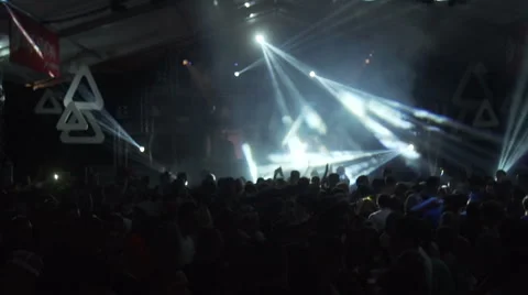 Disco Lightshow During a Dance Event Stock-Footage 55000639