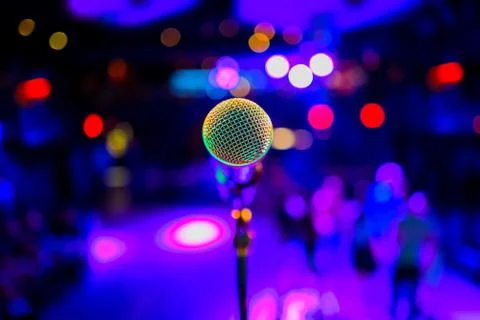 Disco microphone Stock Photos
