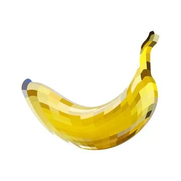 Disco mirror ball fruit, berry, banana On white isolated background. Mosaic.. Stock Illustration