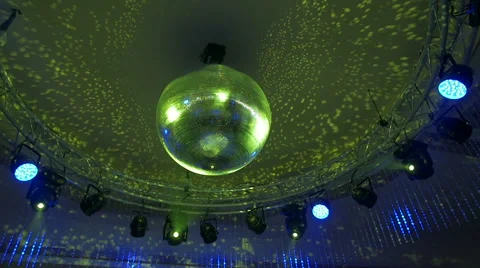 Disco Mirror Ball Lights. Stock Footage 68682517