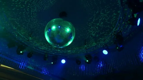 Disco Mirror Ball Lights. Video stock 68682540
