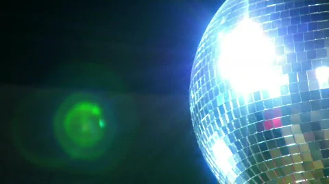 Disco mirror ball right side Stock Footage 825854