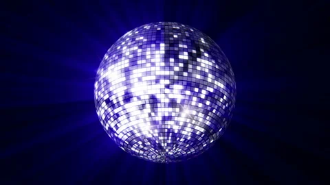 Disco mirror ball spinning Stock Footage 145605415