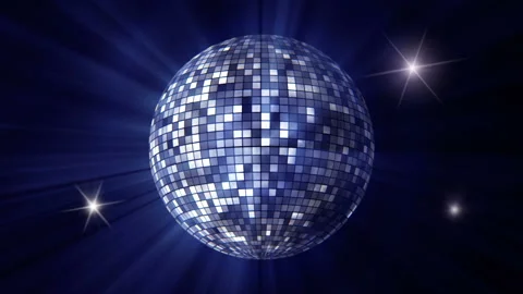 Disco mirror ball spinning Stock Footage 146799604
