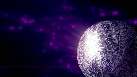 Disco mirror ball spinning Stock Footage 210231963