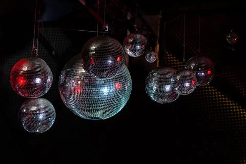 Disco mirror balls Stock Photos