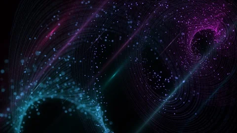 Disco Particles Background with Lights. Neon Particles Video stock 89745471