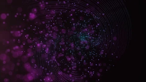 Disco Particles Background with Lights. Neon Particles Video stock 89748935