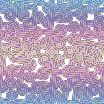Disco party abstract seamless background Trendy style Transparent glow neon l Illustrazione stock
