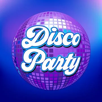 Disco party background for poster or flyer Stock Illustration