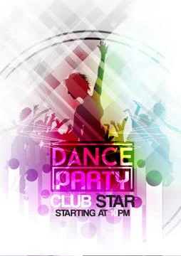 Disco Party Background - Vector Illustration Stock Illustration