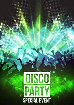 Disco Party Background - Vector Illustration Stock Illustration