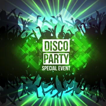 Disco Party Background - Vector Illustration Stock Illustration