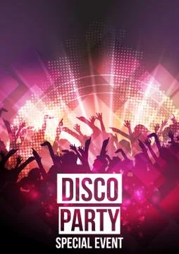 Disco Party Background - Vector Illustration Stock Illustration