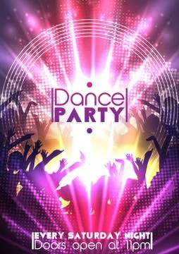 Disco Party Background - Vector Illustration Stock Illustration