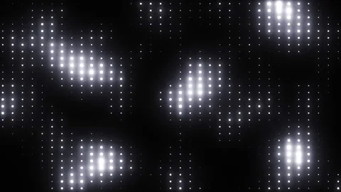 Disco party flashlights. Silver flicker wall lights seamless VJ loop. Disco wall Stock Footage 281433142