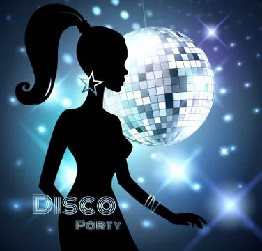 Disco Party invitation Stock Illustration